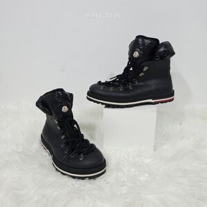 Moncler Women's Après Ski Snow Boots Black EU 38 US 7 Insulated Alpine Winter